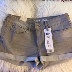 Brand new grey Levi junior jean shorts